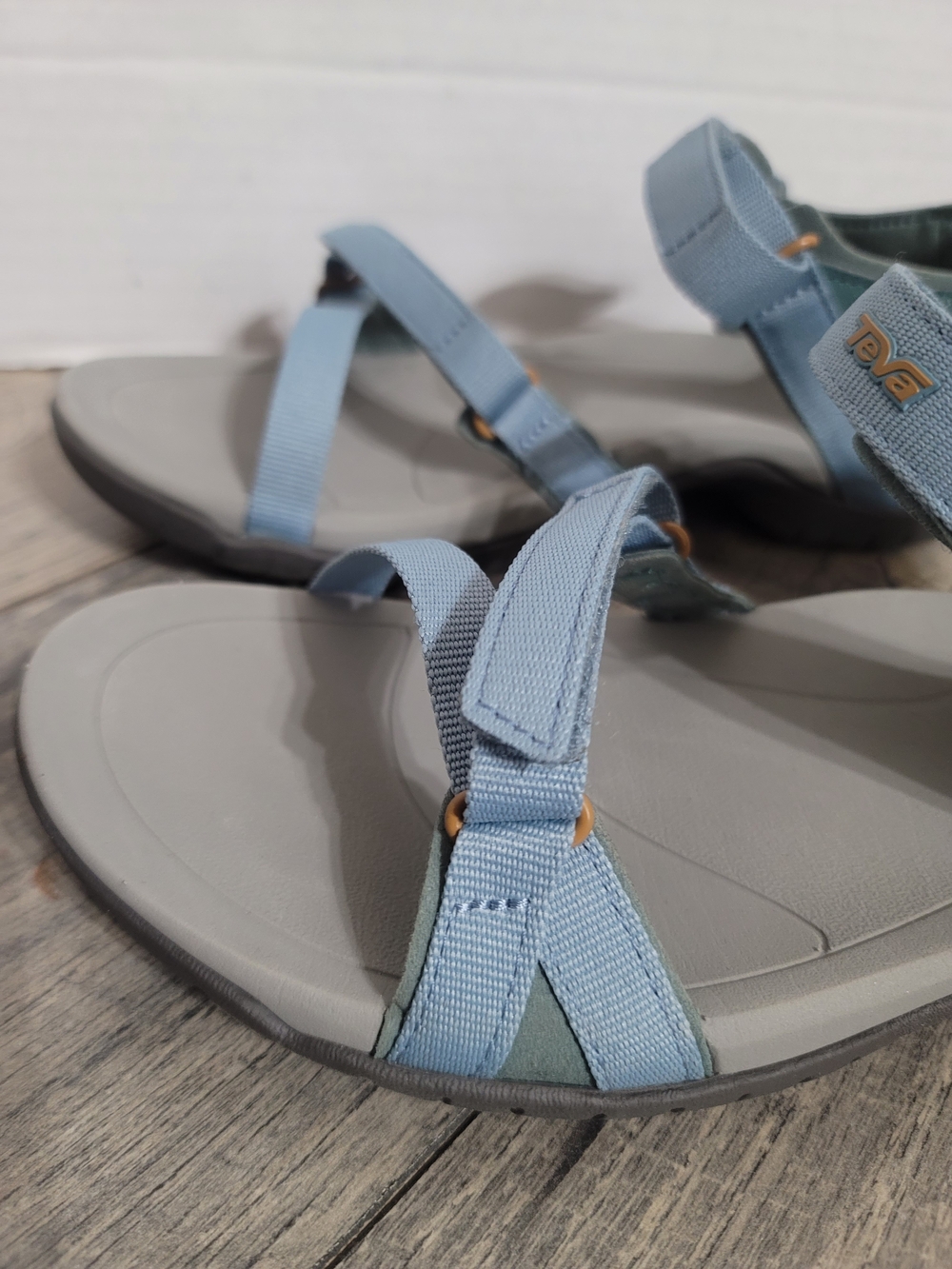Teva Women’s Verra Light Blue Strappy Sport Sandals Sz9 Adjustable - Picture 5 of 10